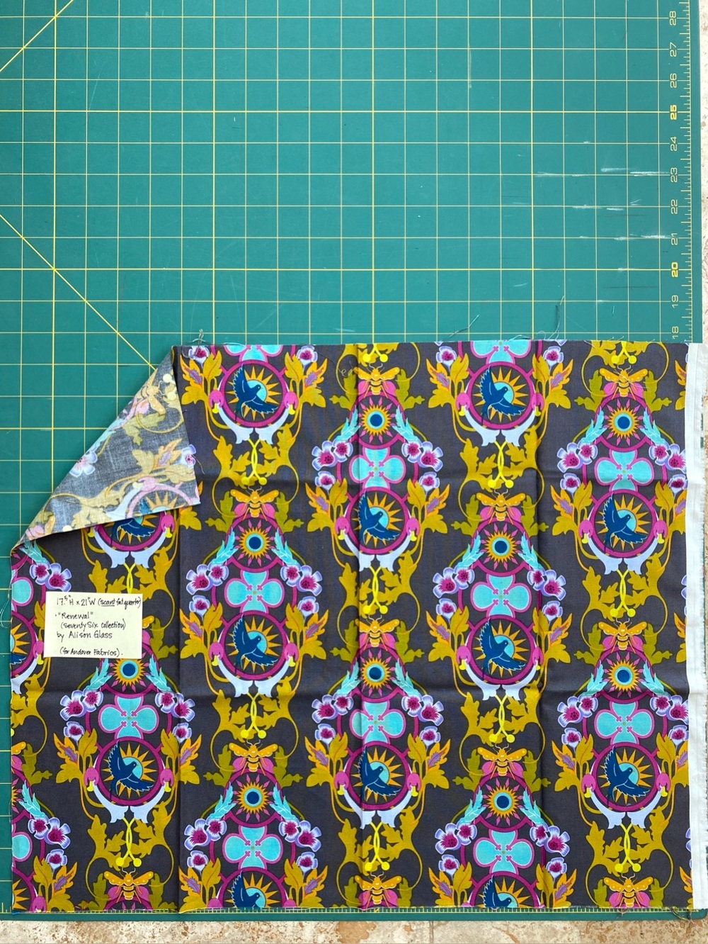 OOP Alison Glass Fabrics- 2016 “Renewal” & “Meadow”(blender). - Picture 4 of 12
